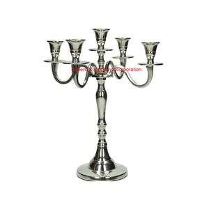 Hot Selling Silver <b>Candle</b> Stand <b>Wedding</b> Table Centrepiece Candelabra for Christmas Home & Hotel Supplies Excellent Price - Product Image 1