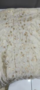 Proveedor indio elegante tela de organza de tejido bordado completo para trajes de teñido personalizados disponibles al mejor precio - Product Image 2