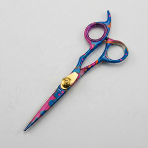 Salon scissors with colour paper coating - Product Image 1