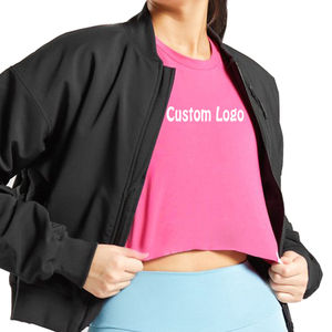 T-shirt court en coton de haute qualité pour femmes Tops minces imprimés personnalisés avec col rond Fabricants OEM en gros - Product Image 5