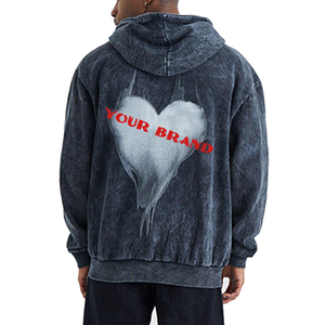 <b>Trendy</b> Funky <b>Hoodie</b> For Men Loose Fit Cotton Pullover Urban Street Style With Colorful Print - Product Image 1