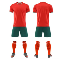 Camiseta de Fútbol Retro de Tailandia, 100% Poliéster, Transpirable, Ligera, de Secado Rápido, Estampada, Uniforme de Fútbol Personalizado para Adultos Unisex