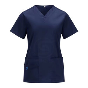 Latest Design Breathable <b>Scrub</b> <b>Tops</b> Custom Made Design Hot Sale Reasonable Price Wholesale <b>Scrub</b> <b>Tops</b> For Women - Product Image 1