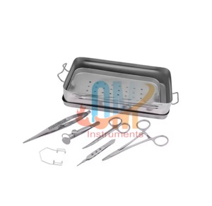 Juego de instrumentos quirúrgicos oftálmicos básicos OMI para microcirugía para suministros sanitarios - Product Image 1