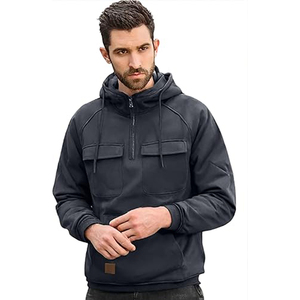 Sweats à capuche en coton 100% pour hommes Vestes mélangées en molleton avec logo personnalisé Caractéristique anti-rétrécissement Tissage tricoté Motifs colorés - Product Image 4