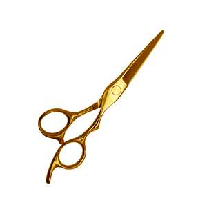 Ciseaux de barbier couleur or pour salon de coiffure ciseaux de coupe de cheveux de haute qualité en acier métallique ciseaux de salon de beauté - Product Image 2