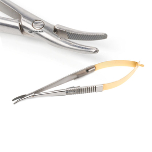 Acier inoxydable TC or Castroviejo Barraquer porte-aiguille pince 12 cm Instruments fabricant et exportateur - Product Image 3