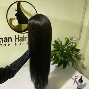 Provide Sample Cheap 8-32 inch 100% Double Drawn Vietnamese Human Hair HD Lace Closure Human Hair <b>Wigs</b> For Black Women - Product Image 4
