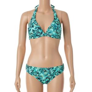 Traje de Baño de Dos Piezas de Poliéster Estampado para Mujer, Bikini de Tela Resistente, Verano, Playa, Fabricante Mayorista OEM - Product Image 1