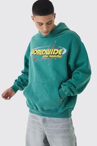 Vente en gros de sweat à capuche délavé en coton mélangé pour hommes sweats à capuche surdimensionnés pour hommes nouveau design basique vêtements de sport - Product Image 3