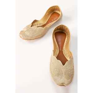 Golden Khussa IWE-KHS24-001 Produit vestimentaire indien et pakistanais - Product Image 5