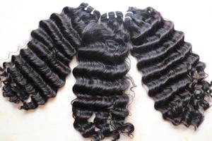 Cheveux bruts vietnamiens de qualité supérieure, trame de cheveux bouclés profonds, extension de cheveux humains directe d'usine - Product Image 2