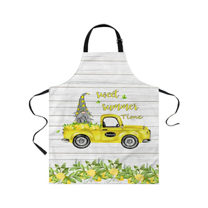 Exportador indio tamaño personalizado último diseño algodón Lino restaurante cocina delantal - Product Image 6