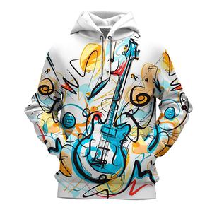 Sudadera con capucha Funky de moda para hombre, jersey de moda de calle holgado hecho de tela de algodón suave - Product Image 2