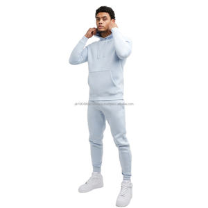 Ensemble 2 pièces slim fit, vêtements de sport décontractés personnalisés, survêtements légers de haute qualité, survêtements d'entraînement en molleton technique uni - Product Image 4