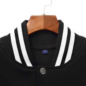 Veste personnalisée en gros vierge en vrac unisexe noir hommes femmes collège versity veste polaire baseball vestes d'université letterman - Product Image 3