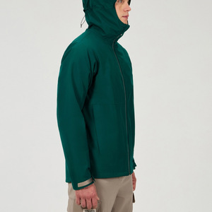 OEM ODM Ensemble deux pièces de survêtements de chemises à boutons en nylon pour hommes logo personnalisé style unique survêtements coupe-vent avec logo - Product Image 4