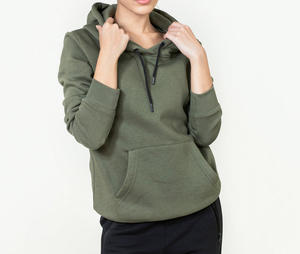 Venta al por mayor personalizado de las mujeres de dibujos animados Crop Top Hoodie 100% algodón de lana de estilo vintage de gran tamaño pulóver sudaderas con capucha y sudaderas - Product Image 4