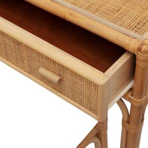 Table et chaise de maquillage en rotin, vente en gros, directement de l'usine du Vietnam, taille et couleur personnalisables - Product Image 3