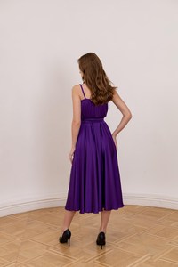 Robe de fiançailles fluide faite à la main pour séance photo, robe longue à traîne volante, taille haute, sans manches, imprimée, inspirée de Santorin, été - Product Image 4