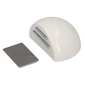 Fermaporta Adesivo con Magnete, Bianco - Product Image 1