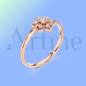 18K Topaz <b>Adjustable</b> <b>Ring</b> with Modern Trendy Style for Daily Wear - Product Image 1