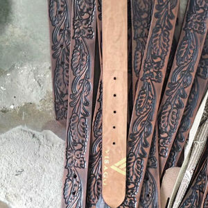 Antique Genuine Leather Western Designer Custom Handcrafted <b>Belts</b> 100% Genuine Leather Men <b>Women</b> Wholesale Customizable - Product Image 1