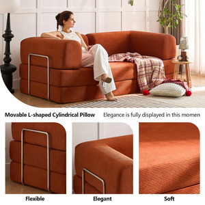 Sofá Cama Multiusos de Tela Moderna 2026, con Compresión al Vacío, para Uso en Hoteles y Dormitorios, Envío Directo desde China - Product Image 3