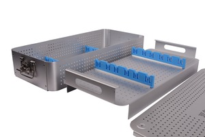 กล่องฆ่าเชื้อเครื่องมือผ่าตัดผ่านกล้องแบบแมนนวล ทำจากอลูมิเนียมอัลลอยด์ ยี่ห้อ Mahersi - Product Image 3