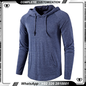 Vente en gros de sweats à capuche de haute qualité personnalisés pour hommes sweat à capuche surdimensionné en coton couleur unie sweats à capuche pour hommes vierges - Product Image 3