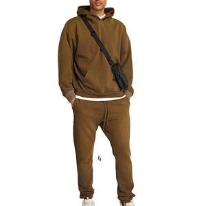 Pull à capuche 100% coton pour hommes, polaire épaisse de haute qualité, taille personnalisée, service OEM d'impression pour l'hiver, streetwear thermique - Product Image 2