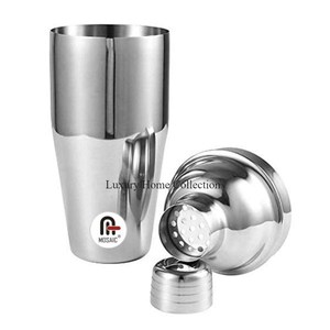 Coctelera moderna de alta resistencia Color plata con tapa y tapa de Color marrón Forma redonda Bar Ware Accesorios Suministros para bebidas - Product Image 5