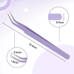 Pince à épiler en acier inoxydable pour les activités de beauté et de soins personnels, outil de précision pour le maquillage - Product Image 3