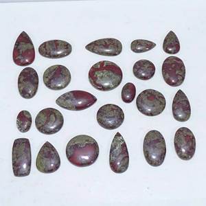 Vente en gros de cabochon de jaspe sang de dragon jaspe naturel pierres précieuses en vrac pour créateurs de bijoux assortis - Product Image 2