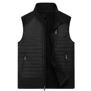 Chaleco Acolchado para Hombre, con Cuello Alto, Cierre de Cremallera, Sin Mangas, Diseño Único, Chaleco Acolchado de Moda para Primavera, con el Mejor Fabricante de Equipos Originales - Product Image 1