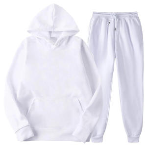 ชุดวอร์มสองชิ้นใส่ได้ทั้งชายและหญิงเสื้อแขนยาวมีฮู้ดแบบสวมหัวกางเกงสเวตเตอร์แบบลำลองสำหรับผู้ชายผู้หญิงฤดูใบไม้ร่วงฤดูหนาว - Product Image 5