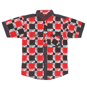 Chemise décontractée pour garçons - Rouge - Product Image 1