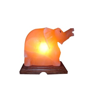 GMP Authenticated OEM Animal Shaped <b>Himalayan</b> <b>Salt</b> <b>Lamp</b> Set Organic Carved Electric Cord <b>Bulb</b> Eco-Friendly Home Decoration for - Product Image 2