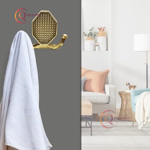 Premium Modern Brass <b>Hooks</b> High on Demand Decorative <b>Wall</b> Hangers <b>for</b> Coat and Home Use Horizontally Cloth Hanging Facility - Product Image 3