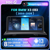 Reproductor de video con pantalla táctil Android MEKEDE 1920*720P Qualcomm 680, radio estéreo para coche, DVR automático, cámara trasera para BMW X3 E83 2004-2009
