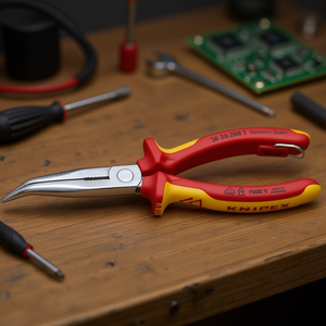 Alicates de corte lateral Knipex Snipe Nose con revestimiento cromado y mangos multicomponentes aislados - Product Image 3