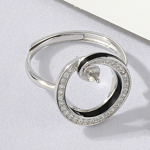 Juego de Joyería para Mujer de Plata de Ley S925 con Perlas de Agua Dulce y Circonitas, Acabado en Esmalte, Alta Calidad, Venta al por Mayor - Product Image 5