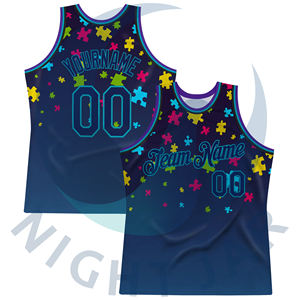 เสื้อบาสเก็ตบอลนิวออร์ลีนส์แบบสั่งทำขายส่ง ไซส์พลัส สีขาวม่วง พิมพ์ลาย ปัก ปั๊มร้อน ปักโลโก้ ชื่อ และหมายเลข - Product Image 1