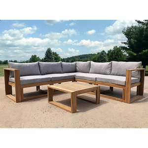 L SOFA TEAK WOOD SET MADE IN INDONESIA - Product Image 1