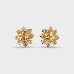 Round Shape <b>Diamond</b> <b>Earring</b> for Wedding Gifts Fine Jewelry <b>Diamond</b> <b>Earring</b> for Worldwide - Product Image 3