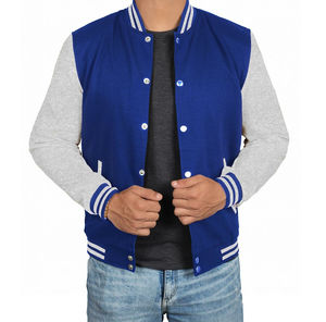 Veste universitaire personnalisée unisexe à manches longues brodée Letterman Jersey Nylon Baseball College Sport Jacket Hommes Respirant - Product Image 1