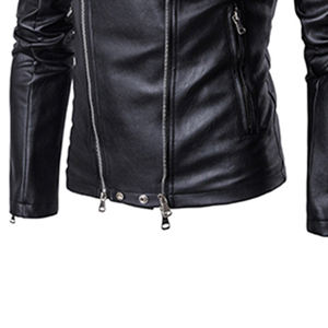 เสื้อแจ็กเก็ตหนังแฟชั่นชั้นนำคุณภาพพรีเมี่ยมเสื้อแจ็คเก็ตฤดูหนาวสินค้าใหม่สั่งทำมีป้ายกำหนดเองได้ - Product Image 4