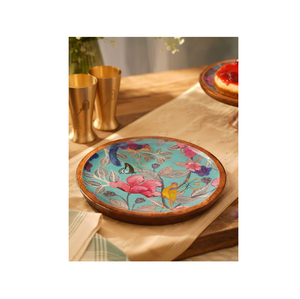 Plato impreso de madera Hamburguesa Pizza Cena Logotipo personalizado Plato de madera para servir para restaurantes - Product Image 5