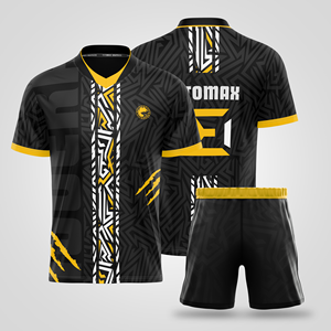 Maillots de football 100 % polyester de haute qualité, ensemble personnalisé imprimé par sublimation, service OEM pour clubs et équipes - Product Image 4
