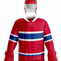 Uniforme de Hockey sobre Hielo Sublimado Personalizado, Transpirable, Antibacterial, de Secado Rápido, Material Spandex/Algodón, Colores y Logotipos Personalizados